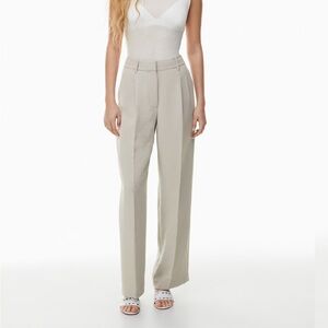 Aritzia Effortless Pants Matte Pearl